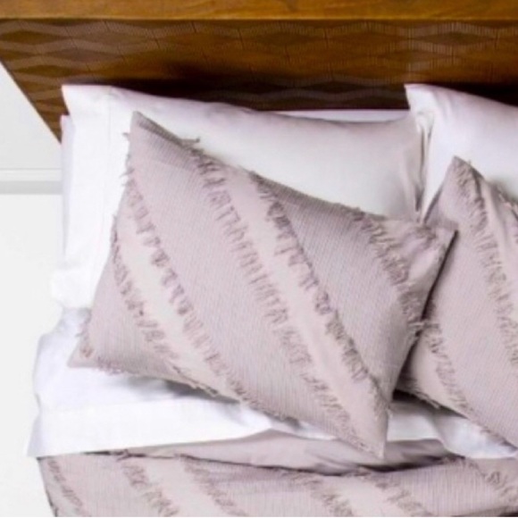 Opalhouse by target diagonal king size gray 3 piece duvet set - Picture 2 of 5